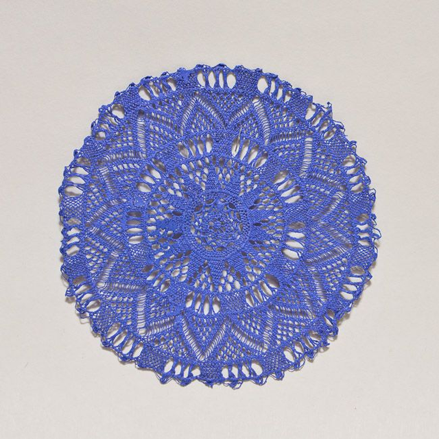 Mandala bleu violet