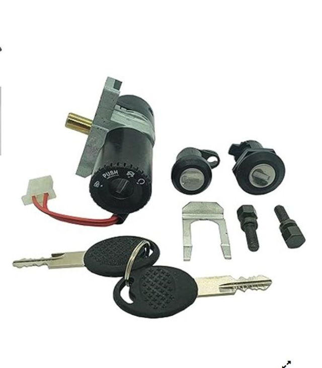kit completo de cerradura de encendido compatible con sh scoopy 125-150cc año 2001-2002-2003-2004