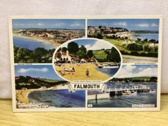 Falmouth, Cornwall, Multiview , Swan Pool, Marine Parade etc. unbranded postcard. Our Ref No. R38 