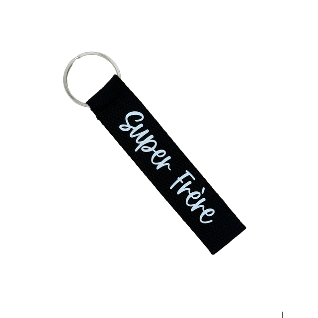 Porte Clé Noir et Blanc Super Frère
