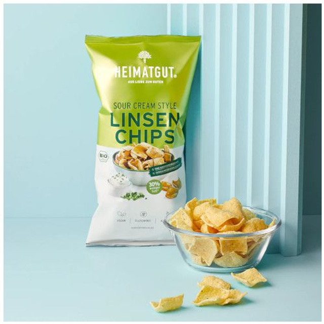 Heimatgut Bio Linsen Chips Sour Cream 75g