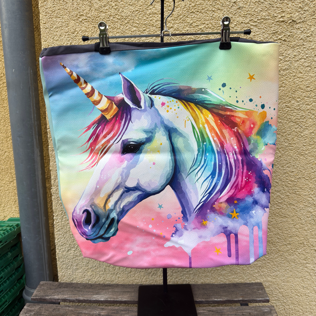 Grand sac licorne similicuir 