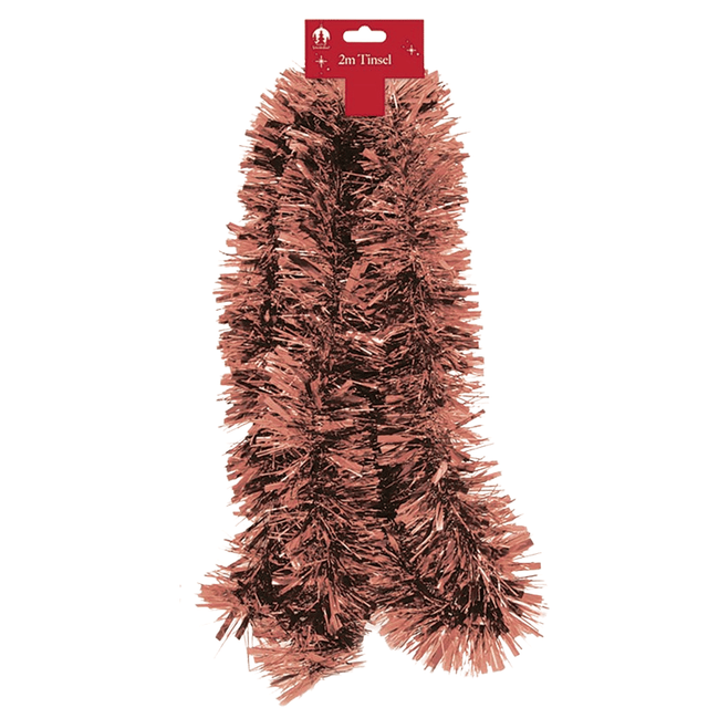2 Meter Chunky Christmas Tinsel - Copper - £1.49 each