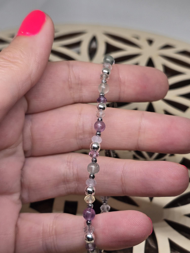 Bracelet Fluorite 3x4 mm