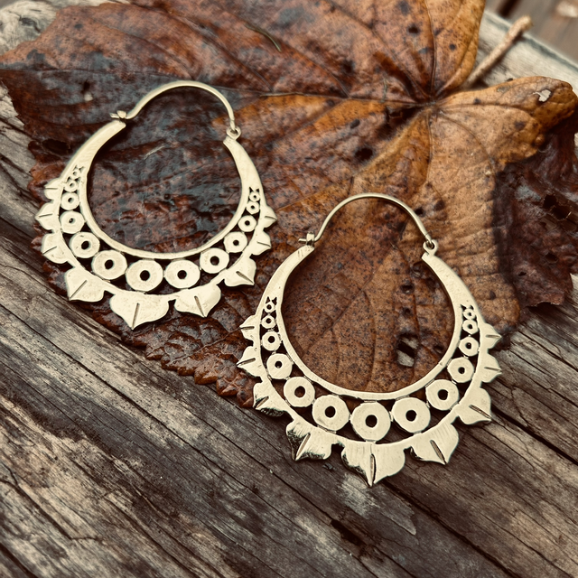 CREOLES DORÉES ANNEAUX AJOURÉ 