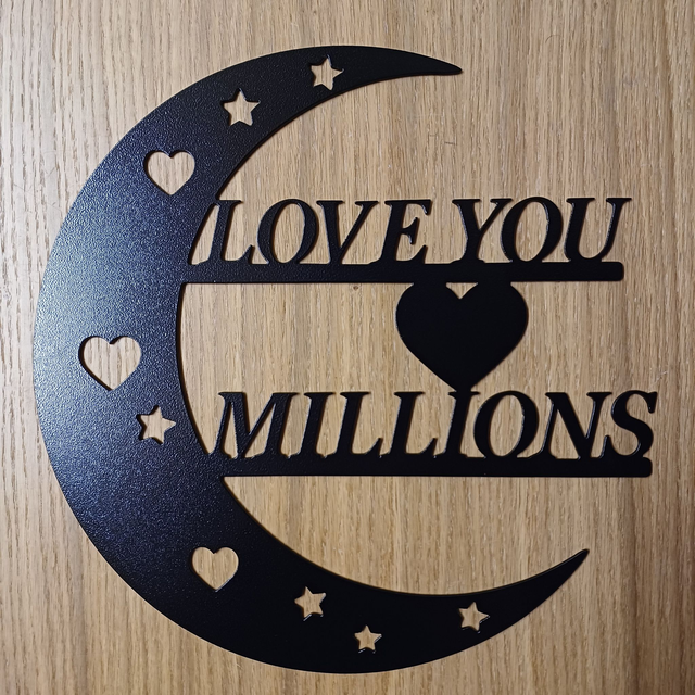Love You Millions Sign