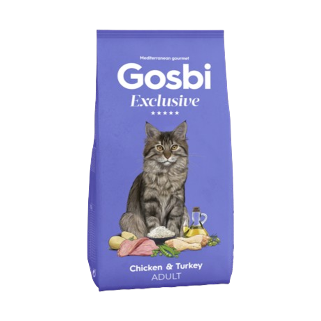 Croquettes Gosbi Exclusive Cat Chicken &amp; Turkey Adult