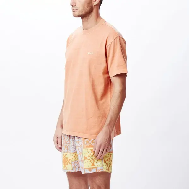 5277 - OBEY T-shirt mezza manica cotone organico con logo ricamato