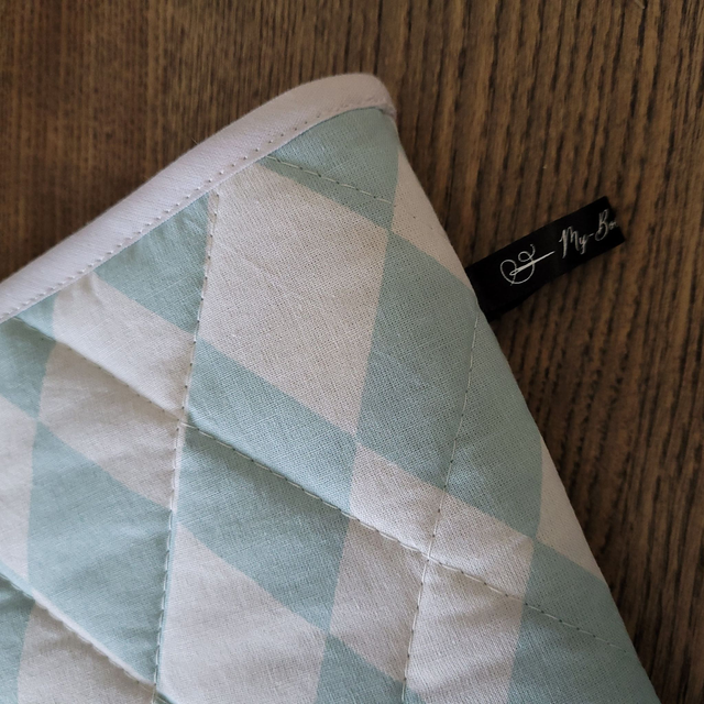 Pochette pour livre Grand Format : Losange bleu