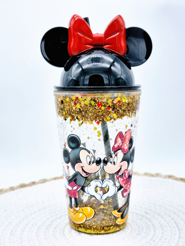 Gobelet Snowglobe Disney Mickey Et Minnie Mouse 