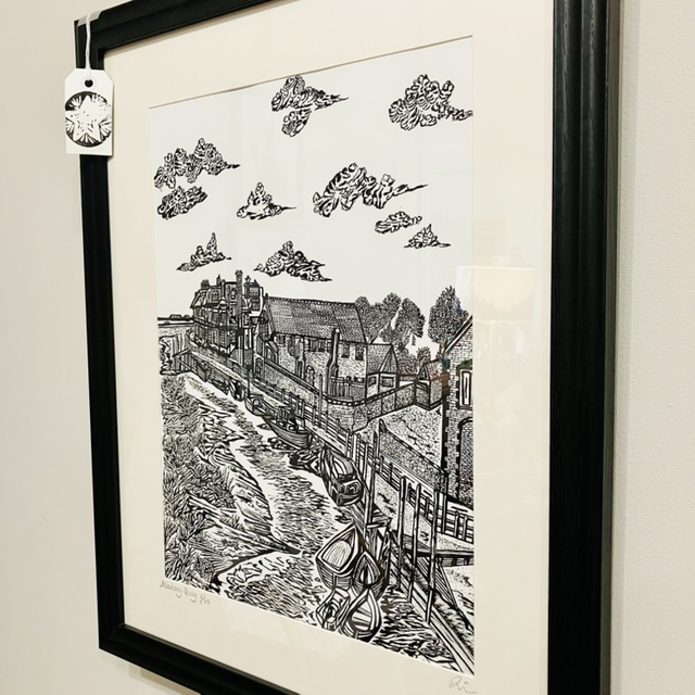 Blakeney Quay Pen &amp; Ink Giclee Print 