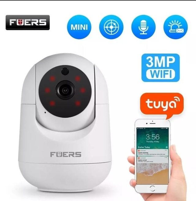 Fuers 3MP IP Camera Tuya Smart Home WiFi telecamera di sorveglianza rotante