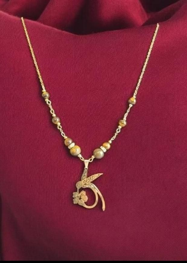 12)Collier Oeil de Tigre -- Protection, confiance en soi