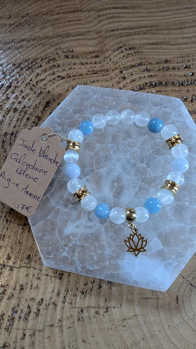 Bracelet " calme et paix , facilite la communication"