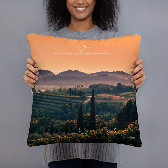  Cuscino sunset landscape 