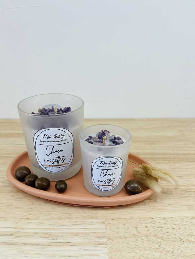 Bougie Améthyste : Choco Noisettes