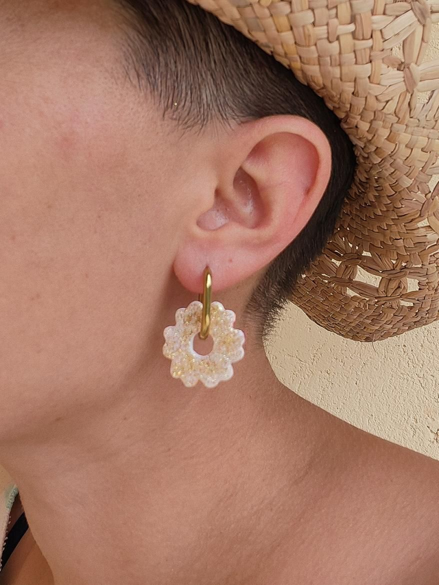 Fleur Leady blanc Bordeaux orange rose réversible