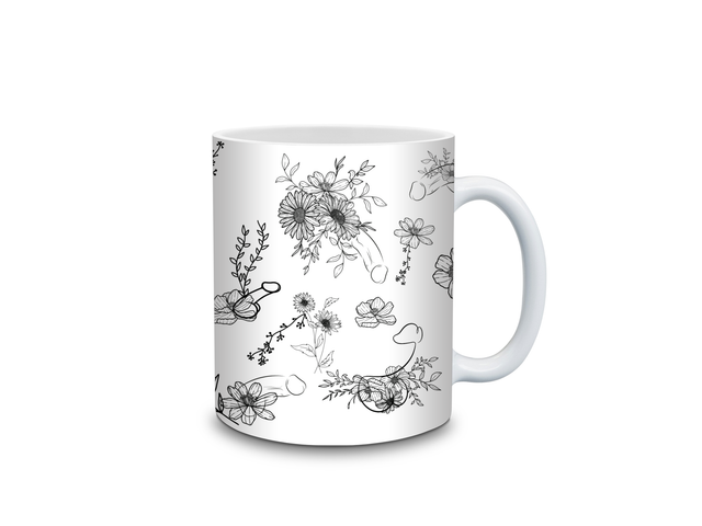 Penis floral Mug
