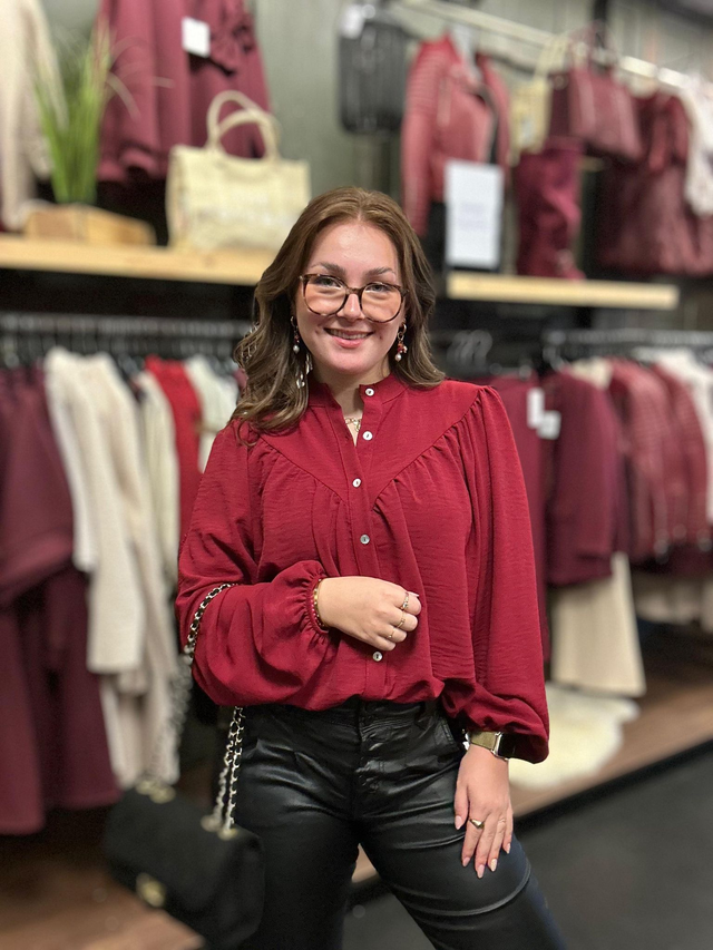 Blouse Noa bordeaux