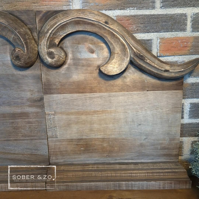 Wandbord &#039;ossenoog&#039;, 2-delig