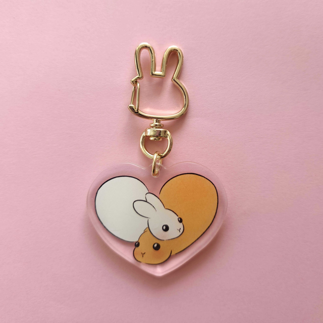 Somebunny loves you - keychain