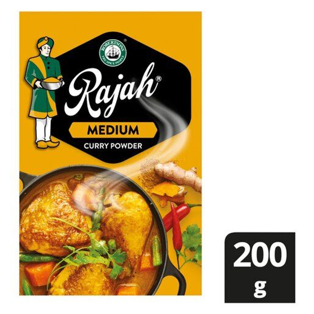 Rajah Curry Powder 200g Medium       LARGE 200g Box