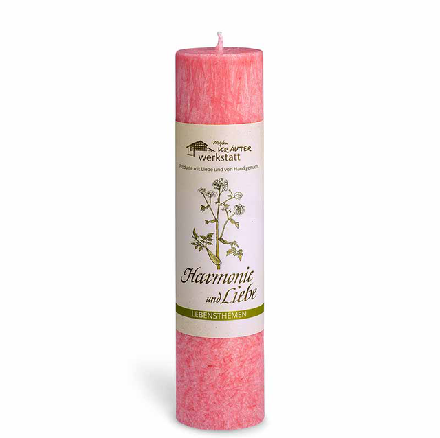 Allgäuer Heilkräuterkerze „Harmonie und Liebe“