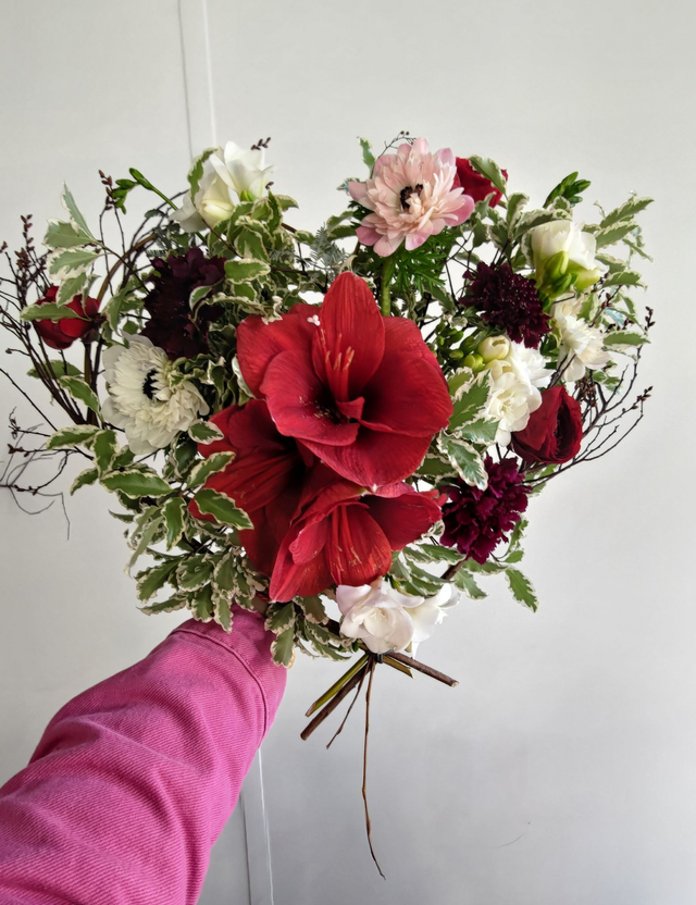 [Précommande St Valentin] Bouquet de saison "Le Coeur"