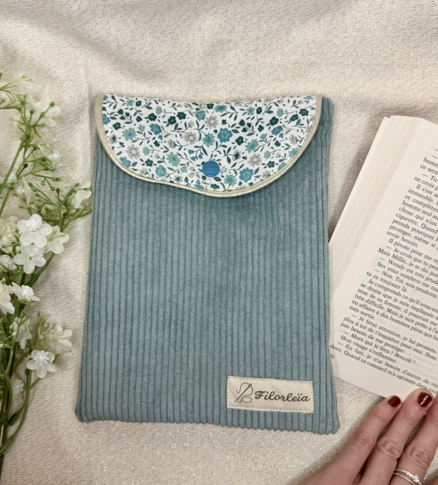 Pochette à livre Azur - Format POCHE