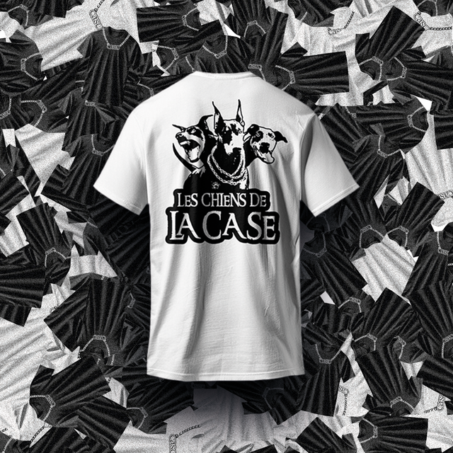 T-SHIRT EXCLUSIF - LES CHIENS DE LA CASE - BLANC