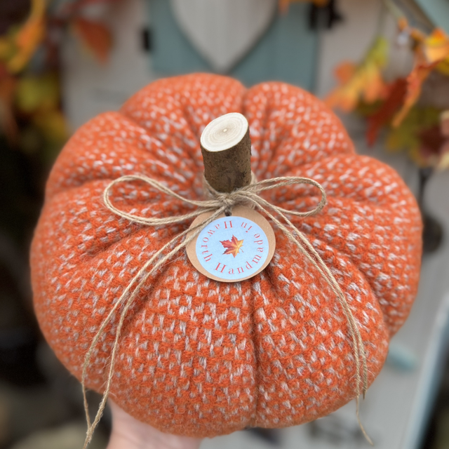 Extra Large rustic lambswool pumpkin 