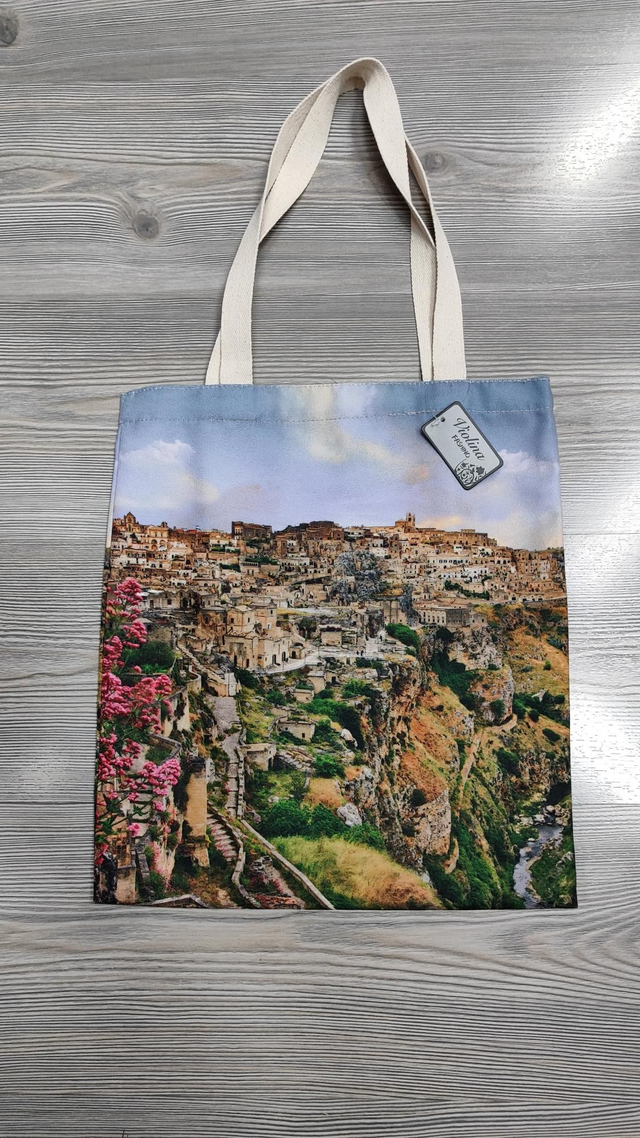 Borsa shopper tote Panorama Sassi di Matera