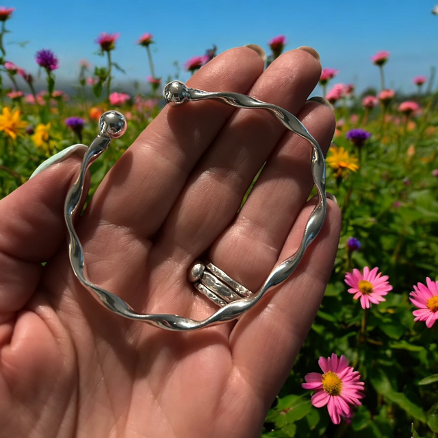 Twisted Torque Bangle