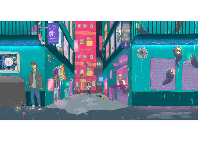 Original Art Print | Neon Street 