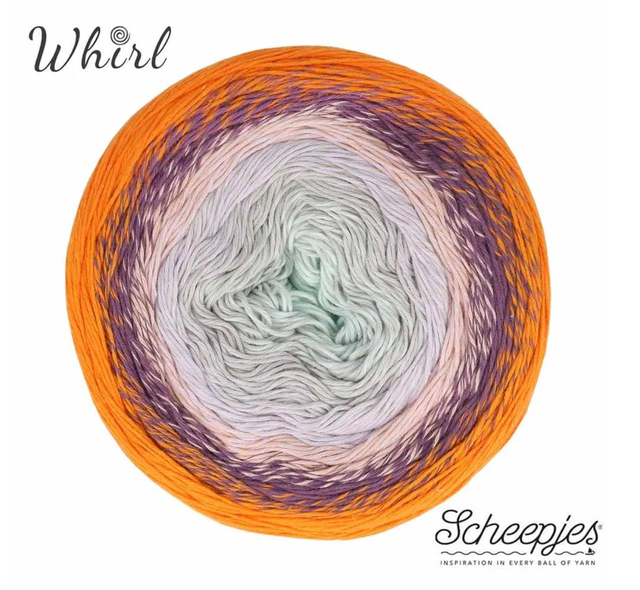 Scheepjes Cotton Whirl 1x1000m - 710 Clementine Cloud
