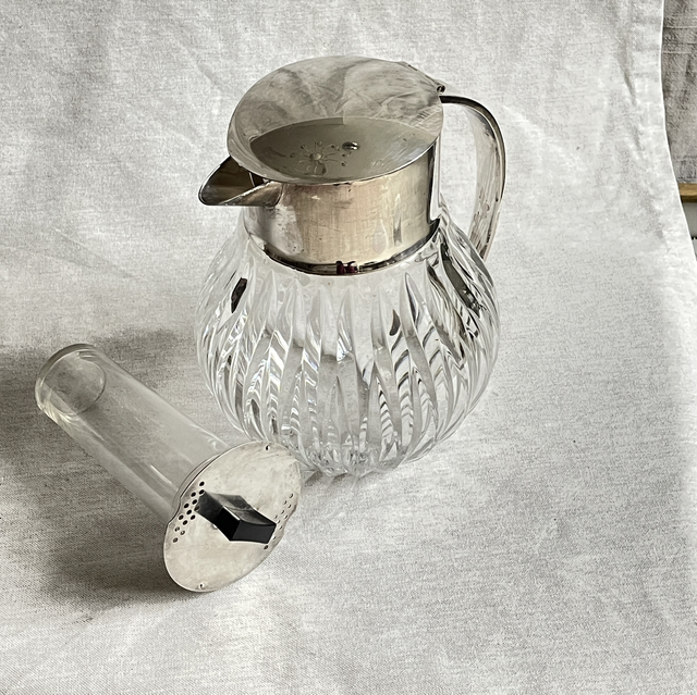 Karaffe Kristall mit Einsatz 