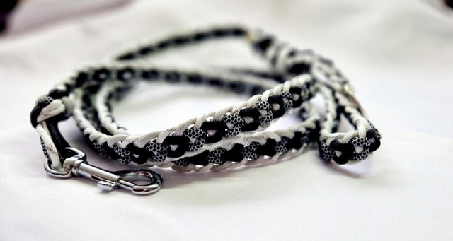 Handmade paracord dog lead