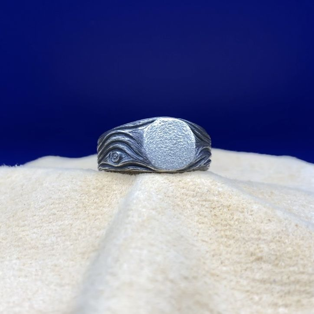 64½・Bague Chevalière・Texturée Bois