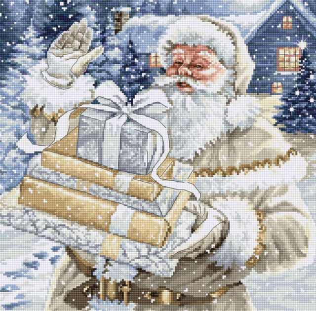 Cross Stitch Kit Luca-S - Santa and Pressies
