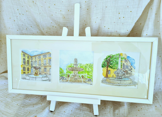 Triptyque "Fontaines"