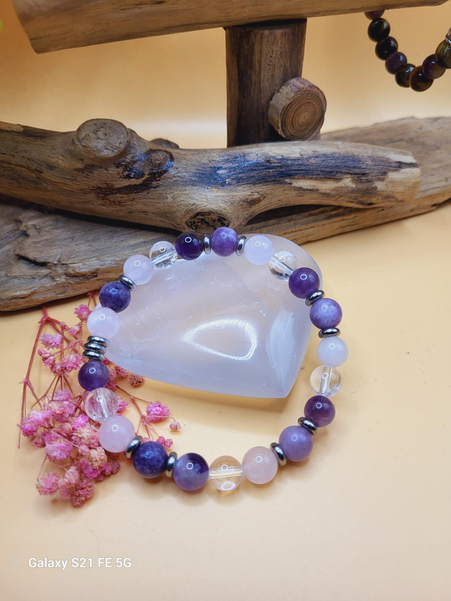 Bracelet trio Améthyste 