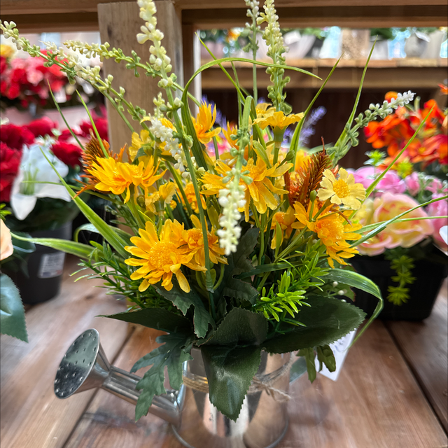 Pot arrosoir champêtre 