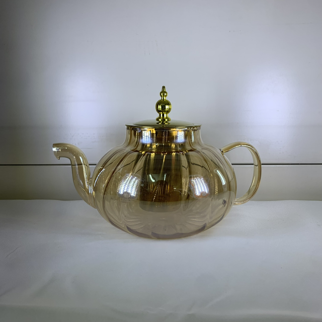 Théière en verre dorée 1000ml