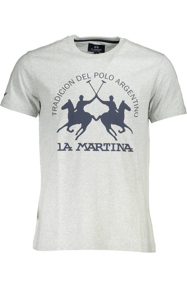 3862LA MARTINA T-SHIRT MANICHE CORTE UOMO GRIGIO