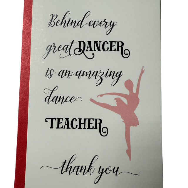 Behind every dancer card