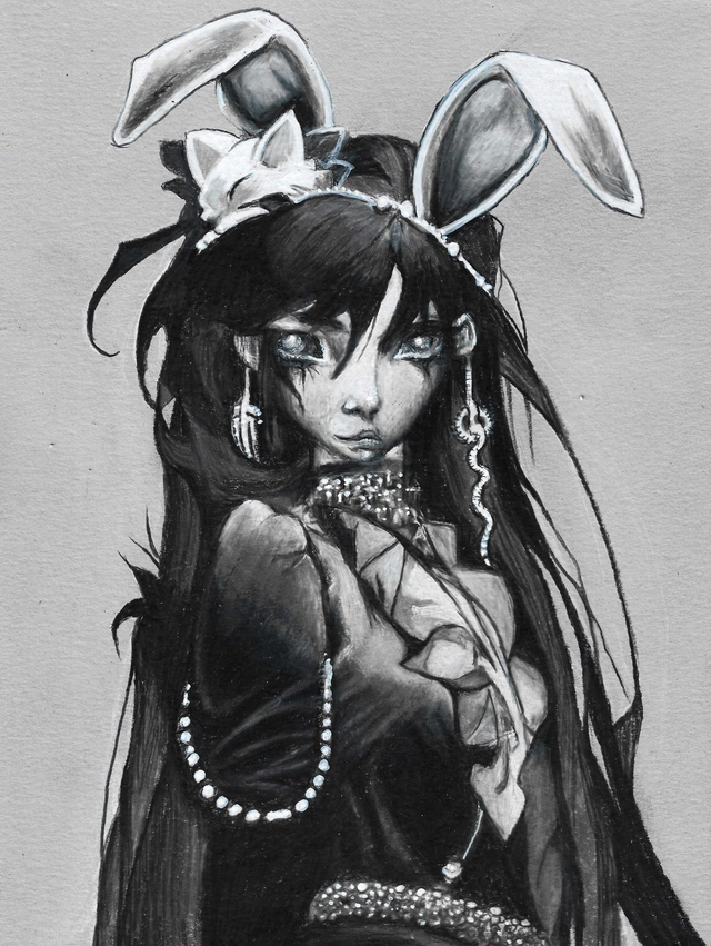 Mange style cosplay girl - Ltd Edition Printed Artwork A5 and A4 