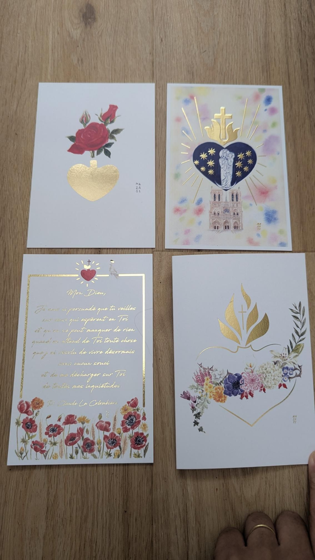 Lot n°4 4 cartes avec défauts 