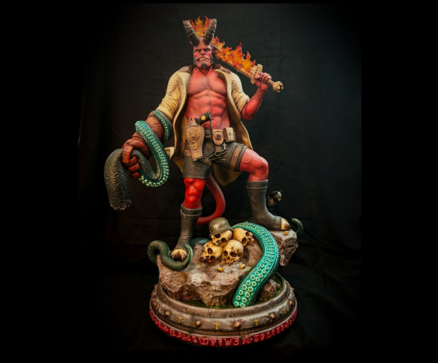 HELLBOY COMICS Peint 1/4 [modèle unique] 