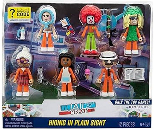 Figurines Roblox DevSeries Jailbreak, 12 pièces, 21,5 x 25 cm