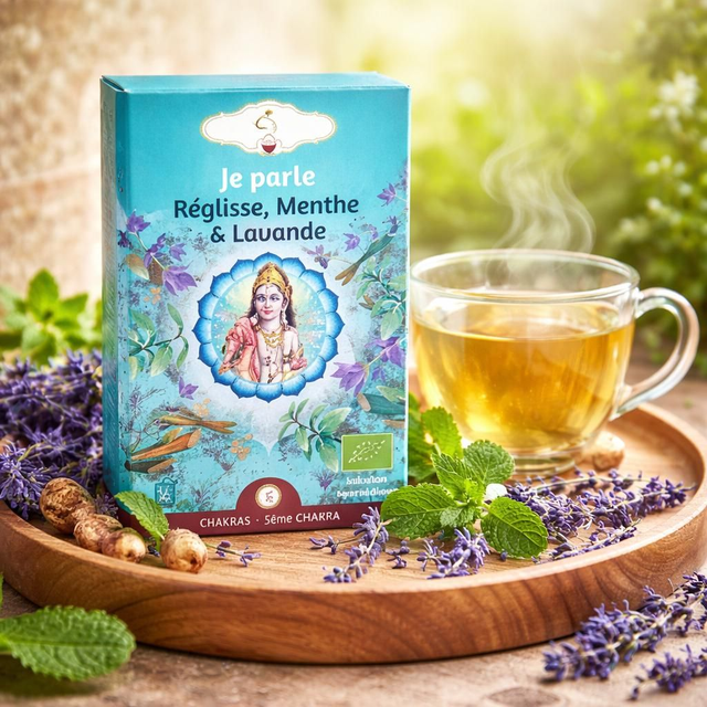 "Je parle" - Tisane bio - Réglisse, Menthe, Lavande